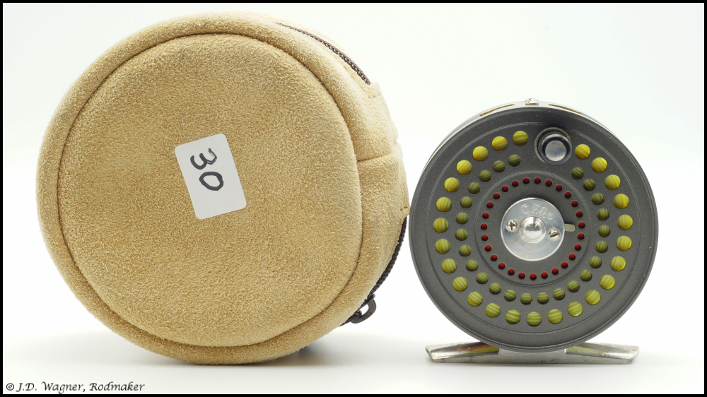 Vintage Orvis CFO Reel, J.D. Wagner, Agent