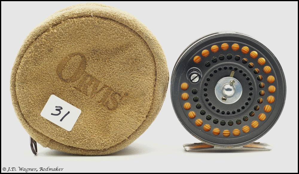 Vintage Orvis CFO Reel, J.D. Wagner, agent