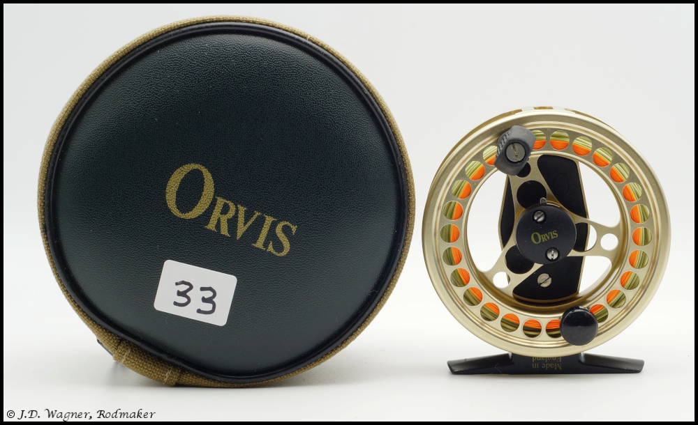 Vintage Orvis Reel, J.D. Wagner, agent