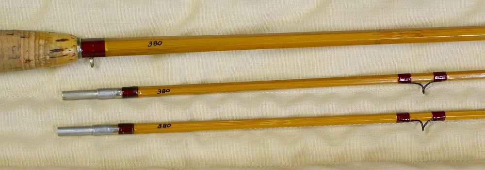 Vintage Leonard bamboo rod, J.D. Wagner, Agent