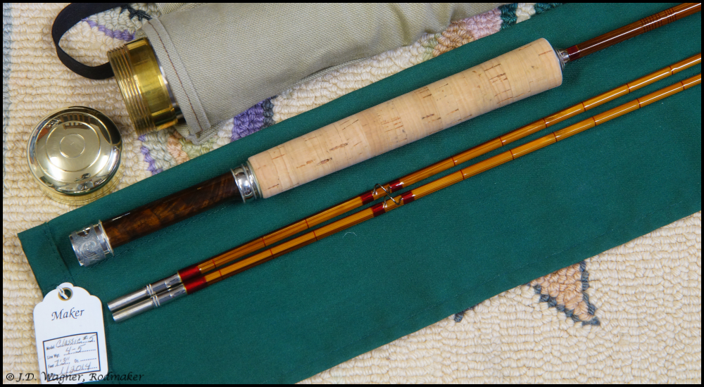 Vintage Wagner Classic Series Bamboo Rod, J.D. Wagner, Maker