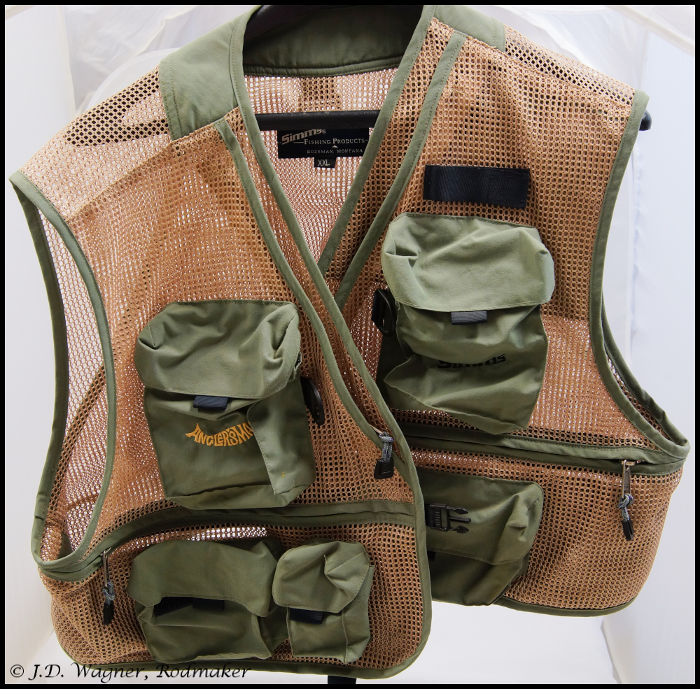 Vintage Fly Fishing Vest , J.D. Wagner, Agent