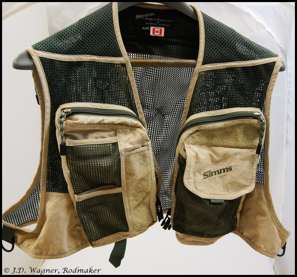 Vintage Fly Fishing Vest , J.D. Wagner, Agent