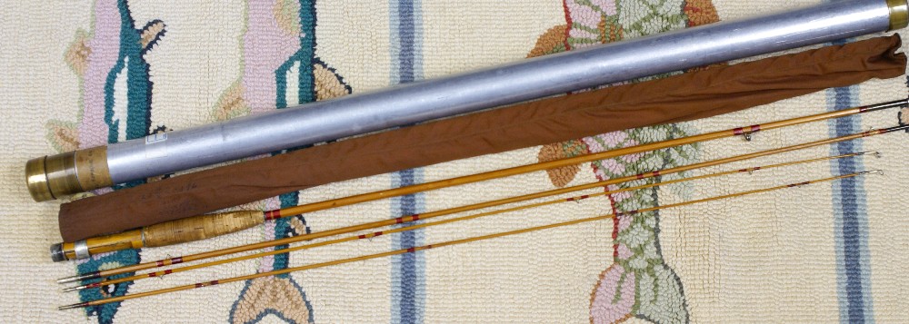 Vintage Leonard Catskill Flyrod, J.D. Wagner, Agent