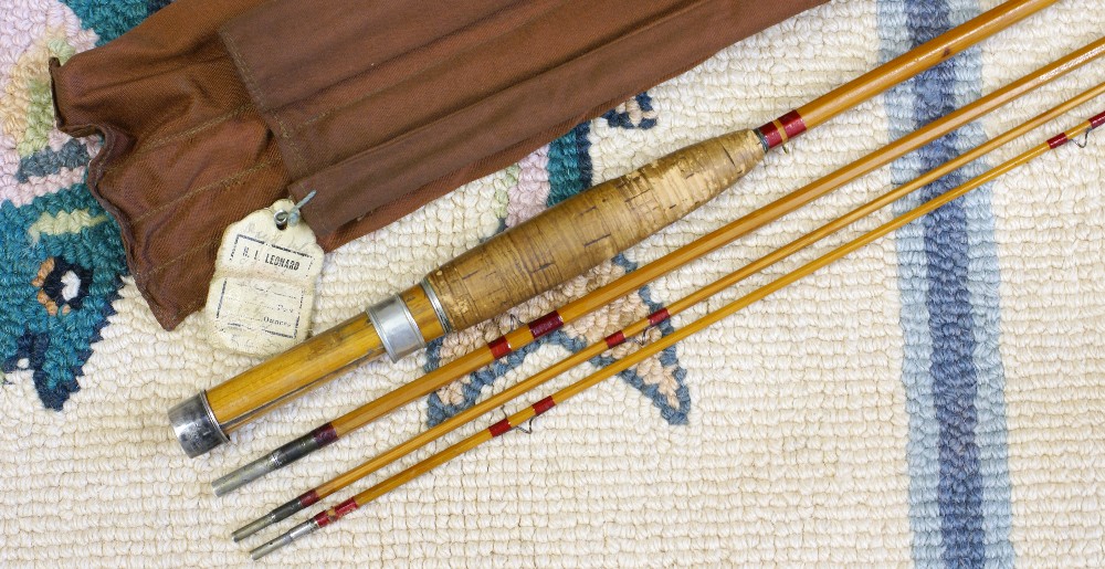 Vintage Leonard Catskill Flyrod, J.D. Wagner, Agent