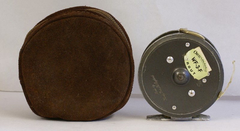 Vintage Hardy Fly reel, J.D. Wagner, agent