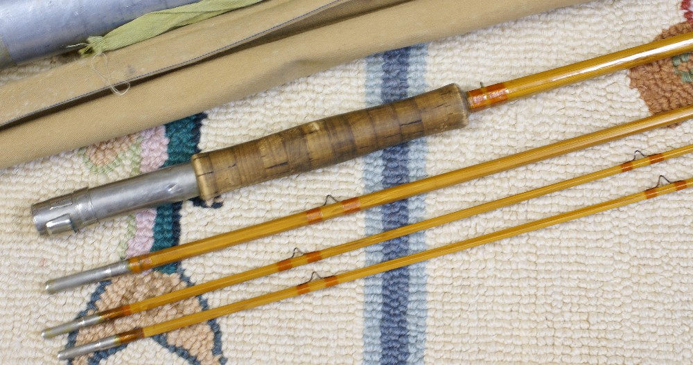 Vintage Cross Bamboo Flyrod, J.D. Wagner, Agent