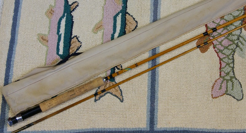 Vintage Constable bamboo rod, J.D. Wagner, Agent