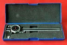 Dial caliper for rodmaking