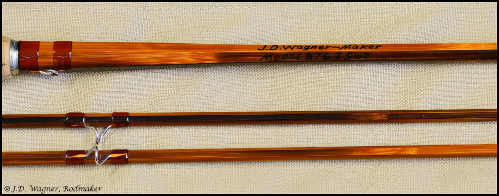 Vintage J.D. Wagner Cane Rod, J.D. Wagner, Rodmaker