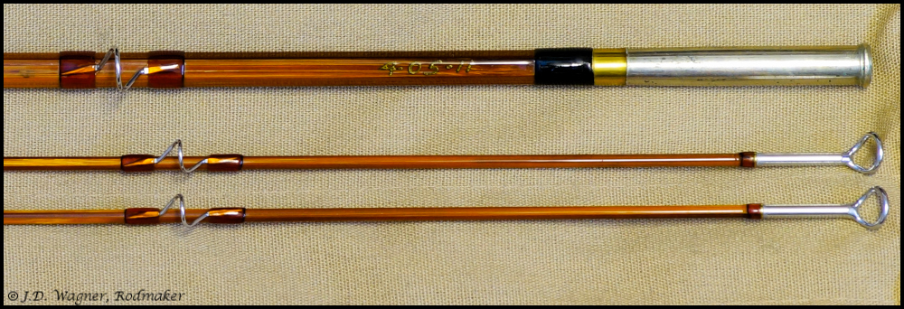 Vintage J.D. Wagner Cane Rod, J.D. Wagner, Rodmaker