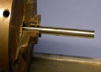 chucked up on mandril