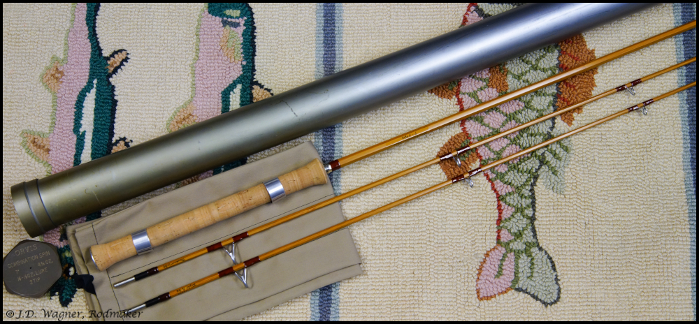 Vintage Orvis Combination Spinning Rod, J.D. Wagner, Agent