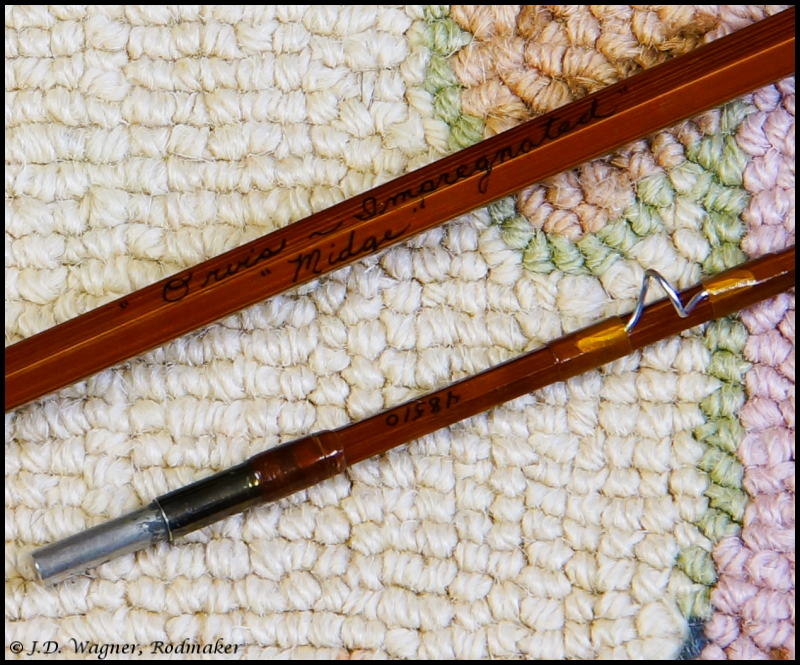 Vintage Orvis Midge, J.D. Wagner, Agent