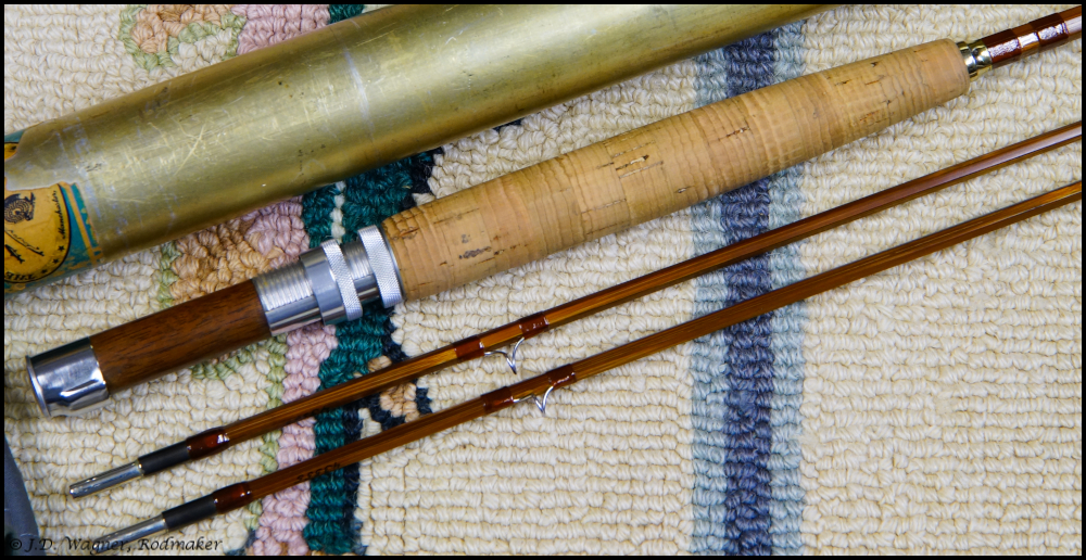 Vintage Orvis Wes Jordan Cane Rod, J.D. Wagner, Agent