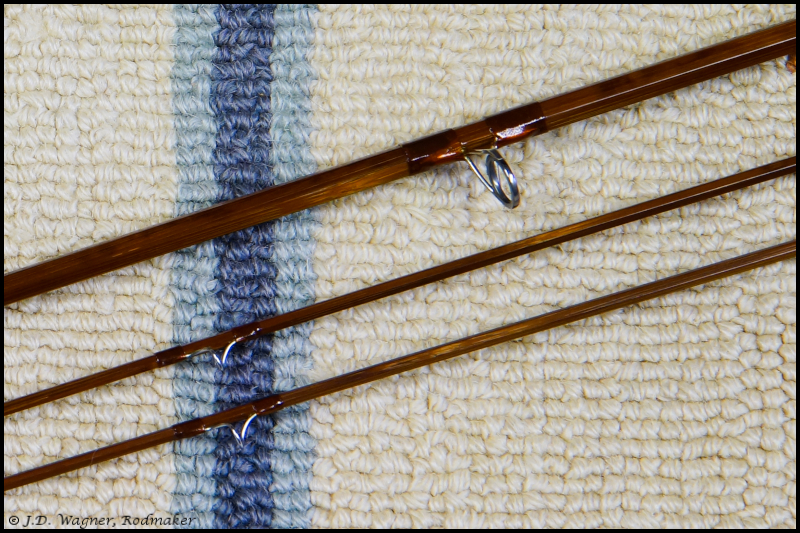 Vintage Orvis Wes Jordan Cane Rod, J.D. Wagner, Agent