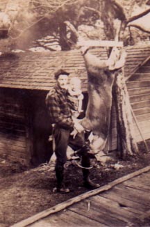 Gramps, Mom and a nice deer..back on the farm