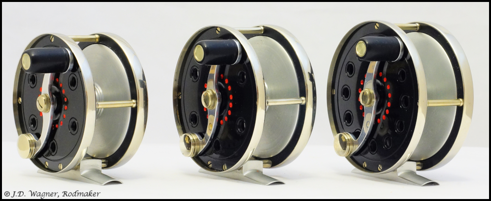 Godfrey Brown Trout prototype reel set, J.D. Wagner, Agent