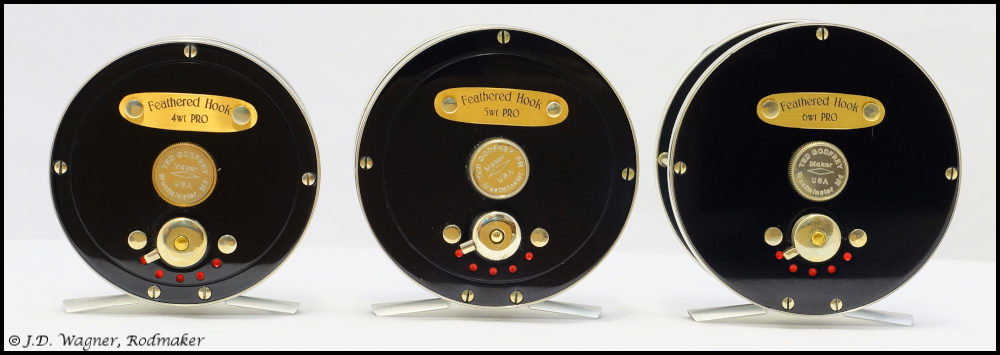 Godfrey Brown Trout prototype reel set, J.D. Wagner, Agent