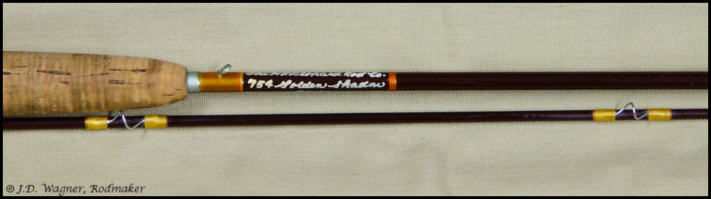 Vintage Leonard Golden Shadow rod, J.D. Wagner, Agent