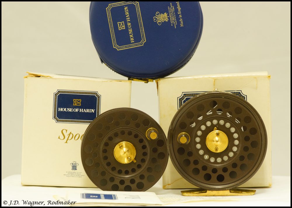 Vintage Hardy LRH reel, J.D. Wagner, Agent