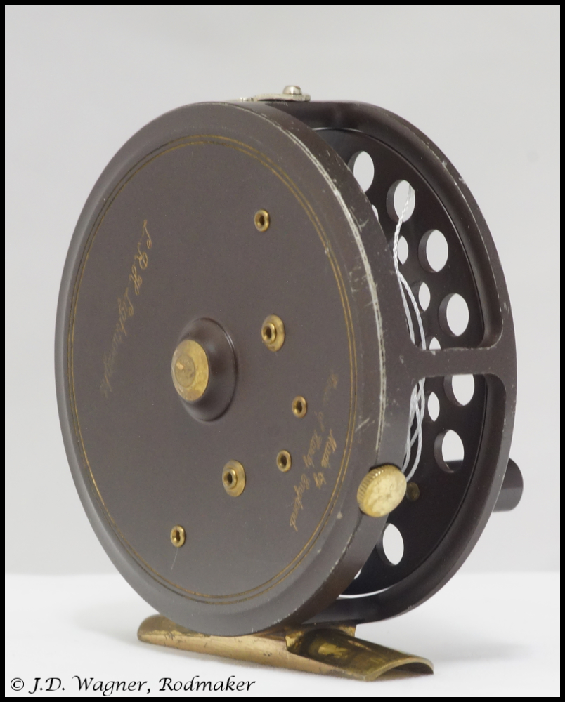 Vintage Hardy LRH reel, J.D. Wagner, Agent