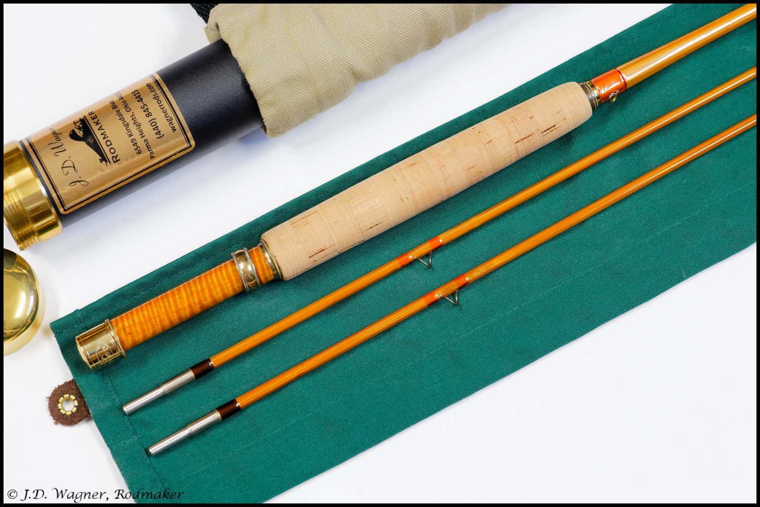Vintage J.D. Wagner Cane Rod, J.D. Wagner, Agent