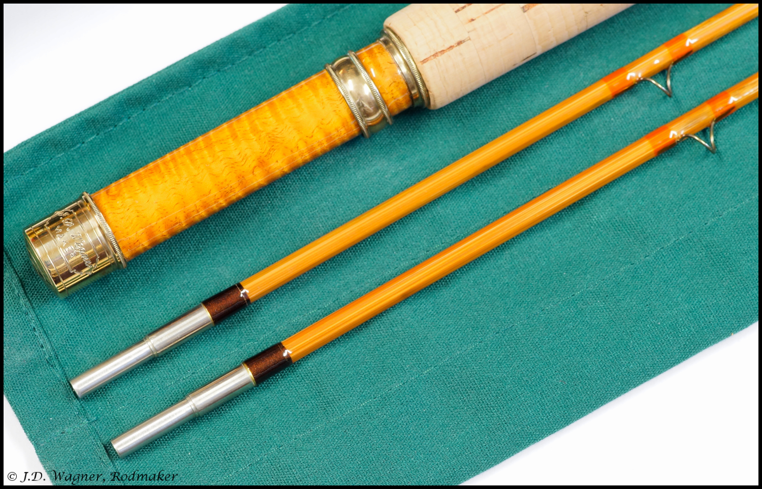 Vintage J.D. Wagner Cane Rod, J.D. Wagner, Agent