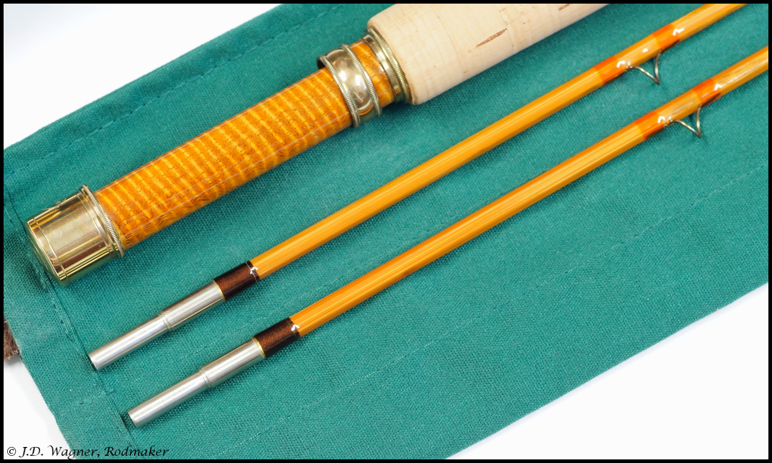Vintage J.D. Wagner Cane Rod, J.D. Wagner, Agent