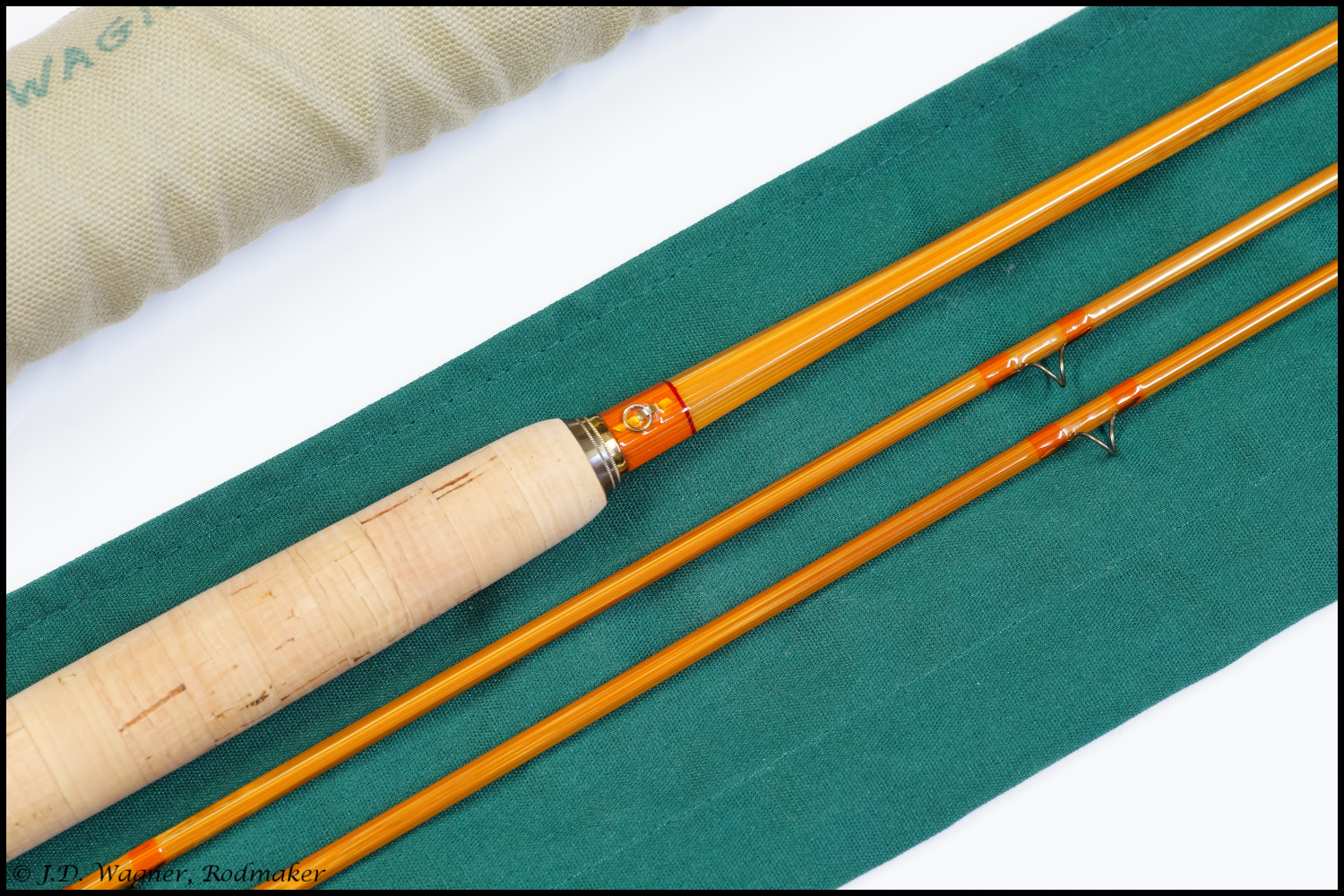 Vintage J.D. Wagner Cane Rod, J.D. Wagner, Agent