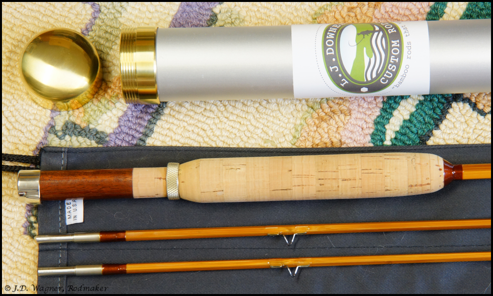 L.J. Downes bamboo flyrod,J.D. Wagner, Agent