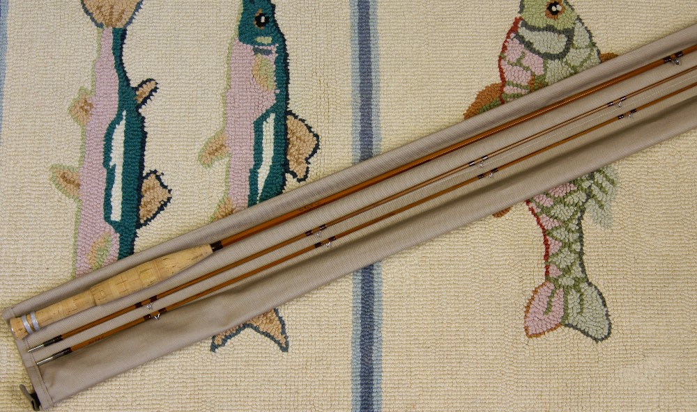 Vintage Orvis bamboo rod, J.D. Wagner, Agent