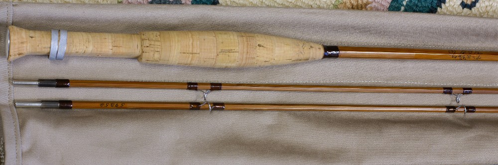Vintage Orvis bamboo rod, J.D. Wagner, Agent