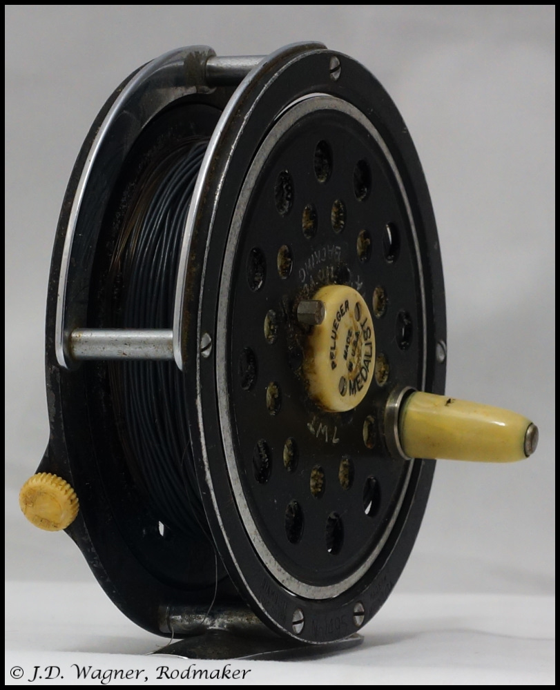 Vintage Medalist Fly Reel~ J.D. Wagner, Agent