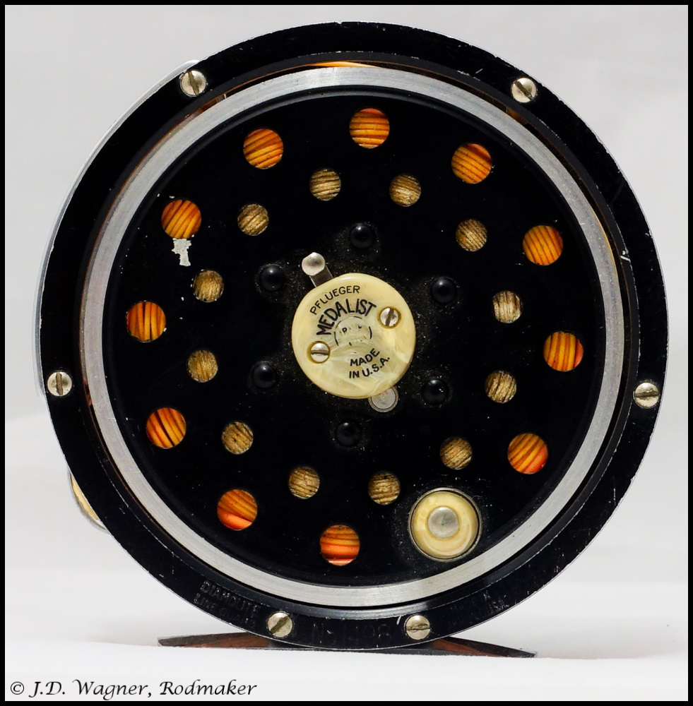 Vintage Medalist Fly Reel~ J.D. Wagner, Agent