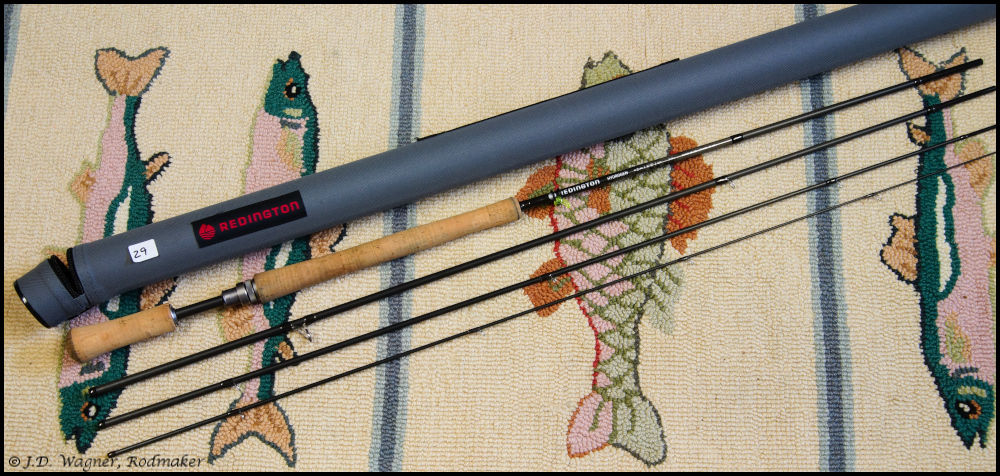 Vintage Redington rod, J.D. Wagner, agent