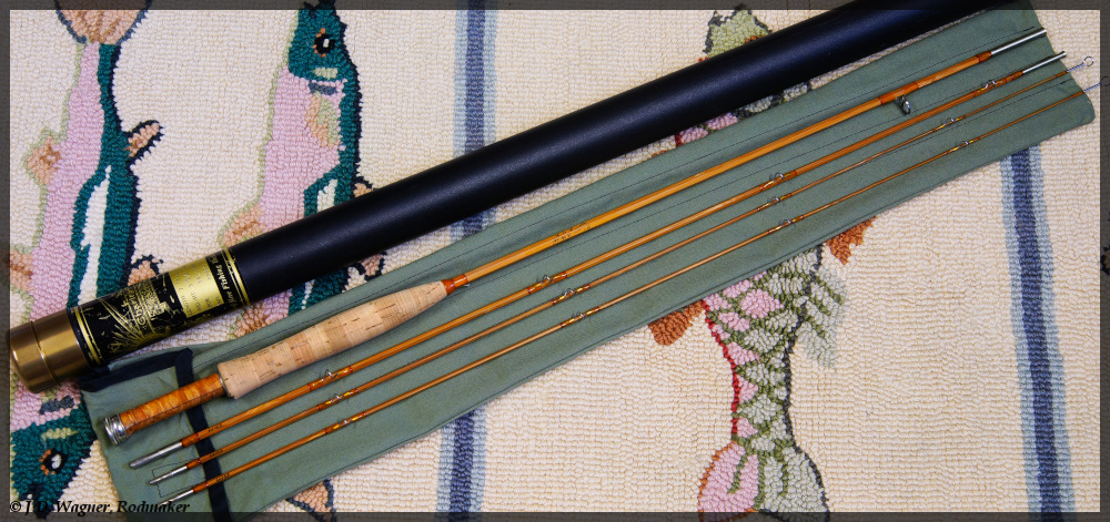 Vintage Orvis Bamboo Rod, J.D. Wagner, Agent