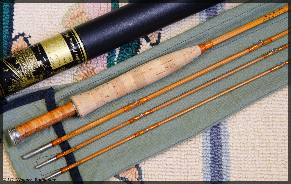 Vintage Orvis Bamboo Rod, J.D. Wagner, Agent