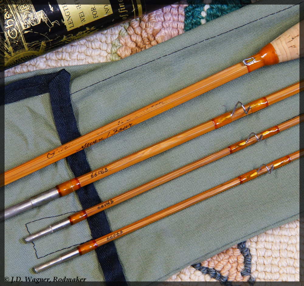 Vintage Orvis Bamboo Rod, J.D. Wagner, Agent