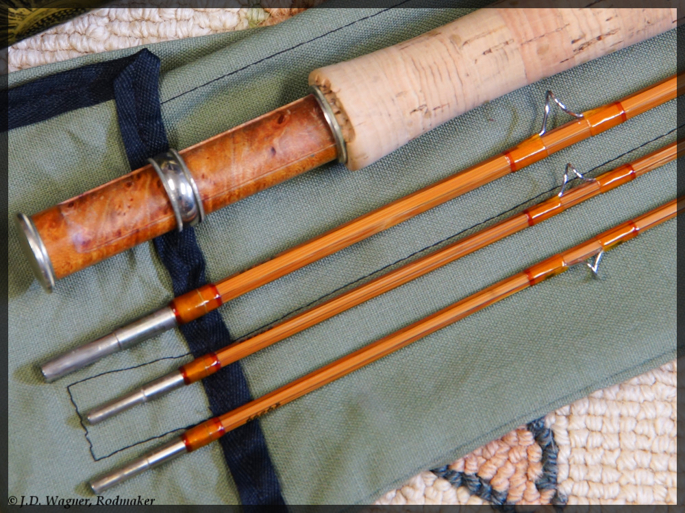 Vintage Orvis Bamboo Rod, J.D. Wagner, Agent
