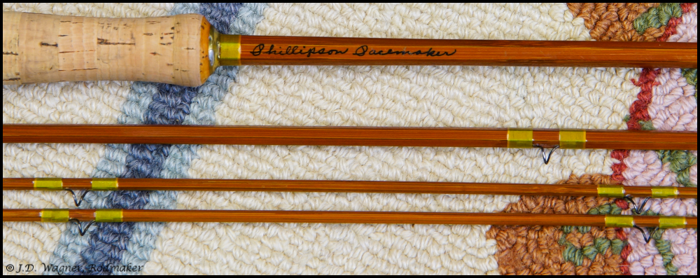 Phillipson Pacemaker cane rod, J.D. Wagner, Agent
