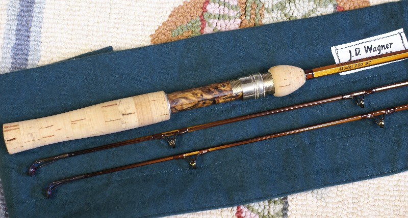 J.D. Wagner Bamboo Baitcasting Rod, J.D. Wagner, Maker