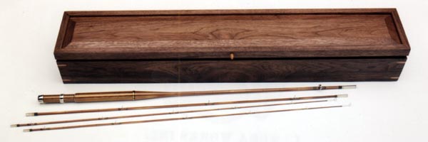 Twelve Strip Rod and Walnut Case