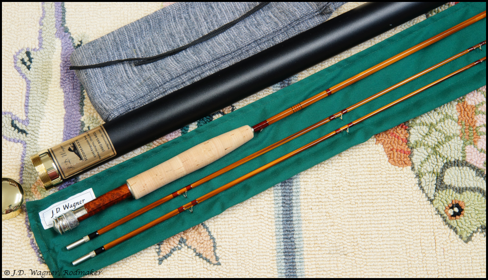 Vintage Orange&Black Jasper Silk Thread Spool for Bamboo Fly Rods 50 Yds Size 00 