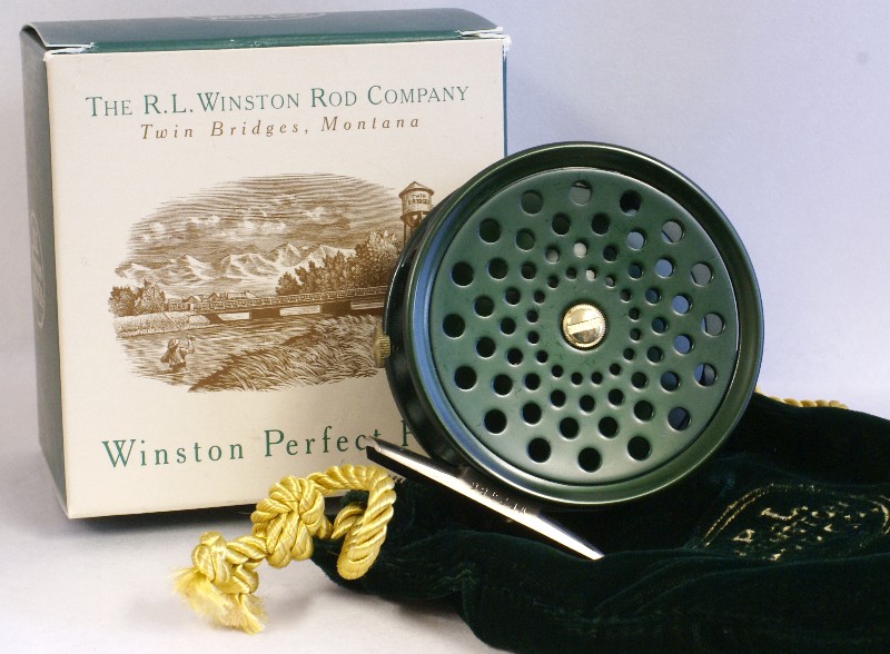 Mint, unused Winston Perfect 3 1/4" reel , J.D. Wagner, Agent