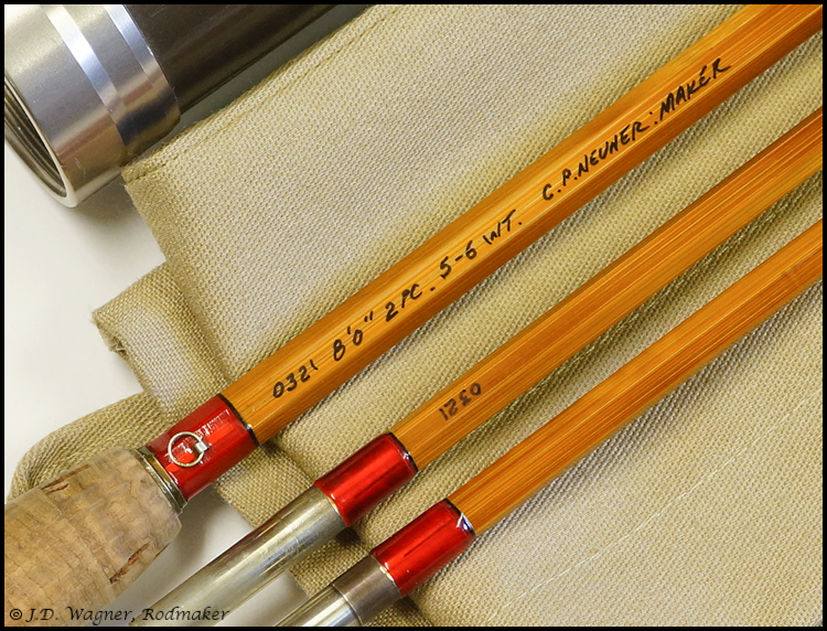 Vintage Neuner Flyrod, J.D. Wagner, Agent