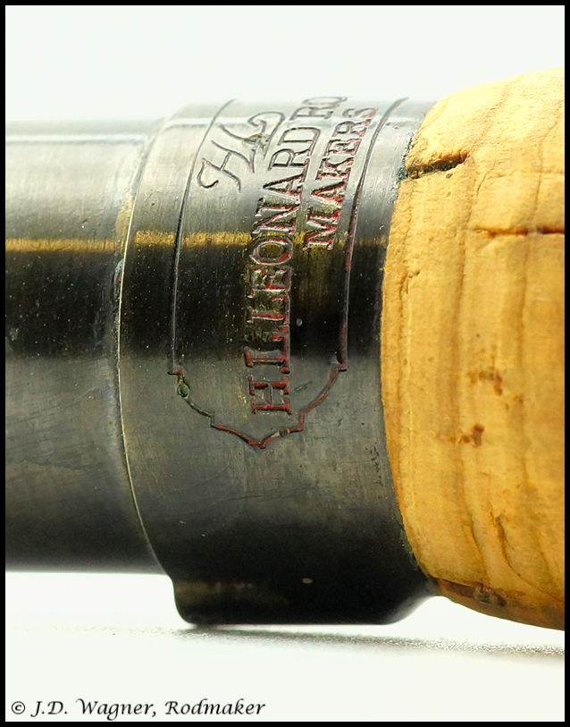 Vintage Leonard Baitcasting Rod, J.D. Wagner, Agent