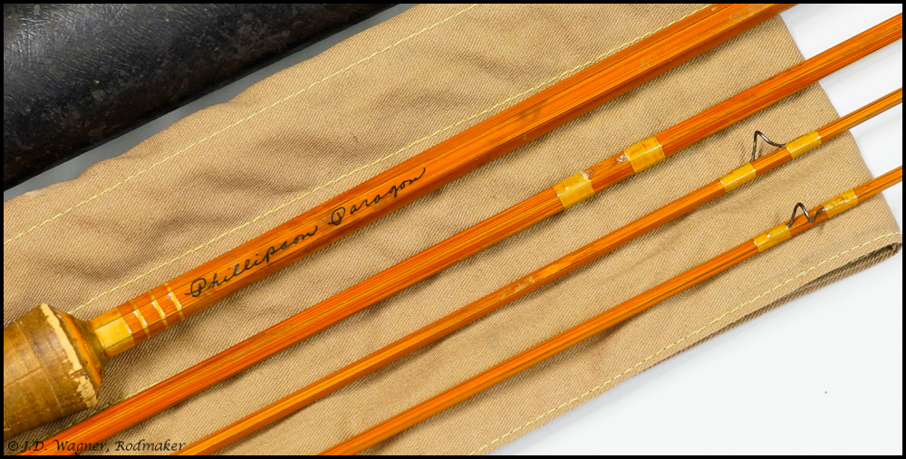 Phillipson Paragon Cane rod, J.D. Wagner, Agent