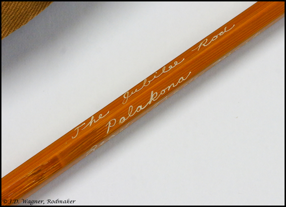 RARE Hardy Jubilee rod, J.D. Wagner, Agent