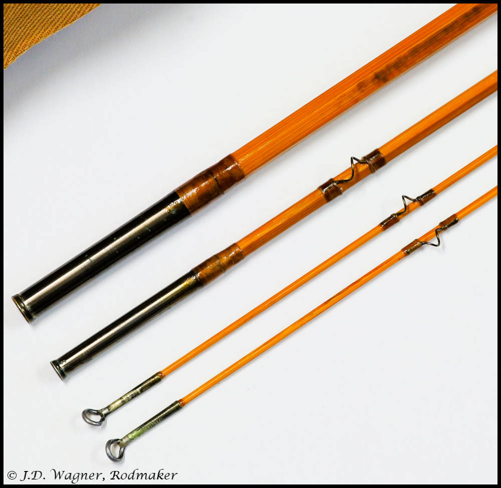 RARE Hardy Jubilee rod, J.D. Wagner, Agent